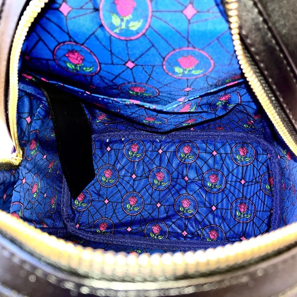 Disney Loungefly Princess Castle Beauty & the Beast BELLE Mini Backpack new